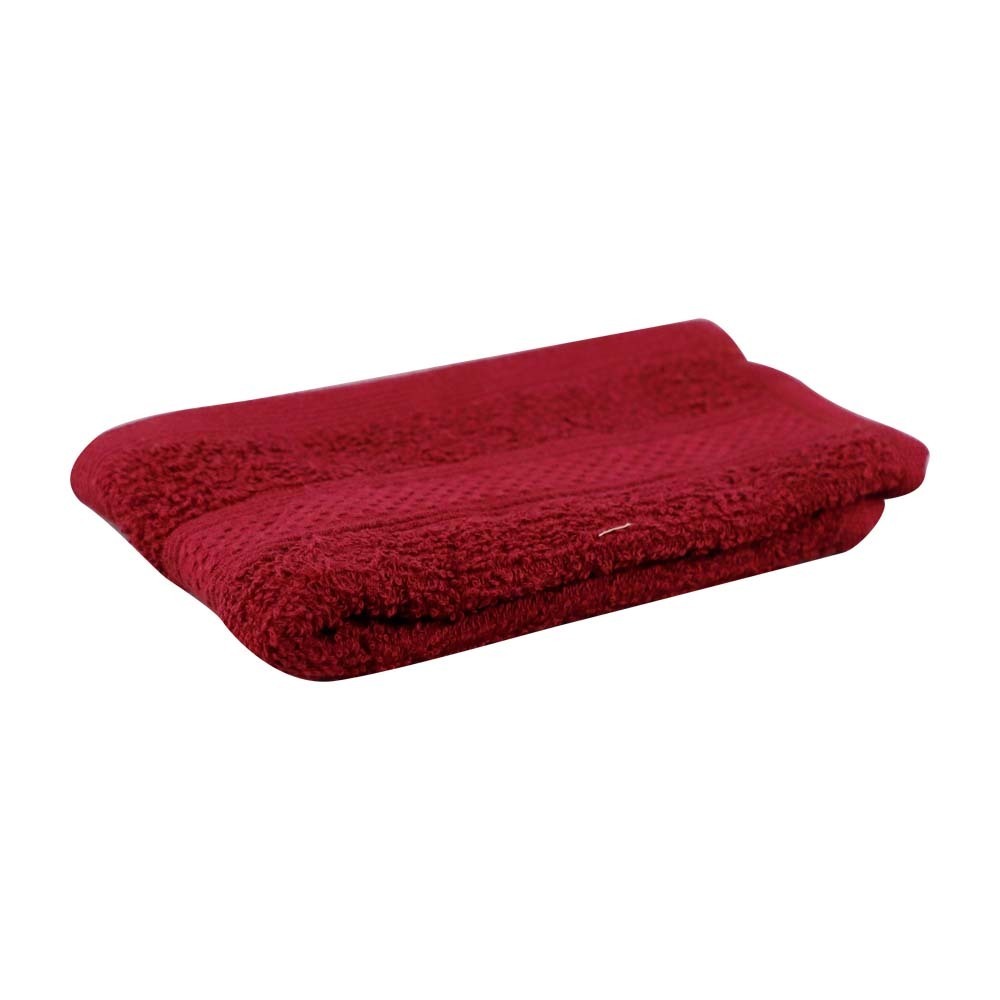 City Value Face Towel 12X12IN Dark Burgund