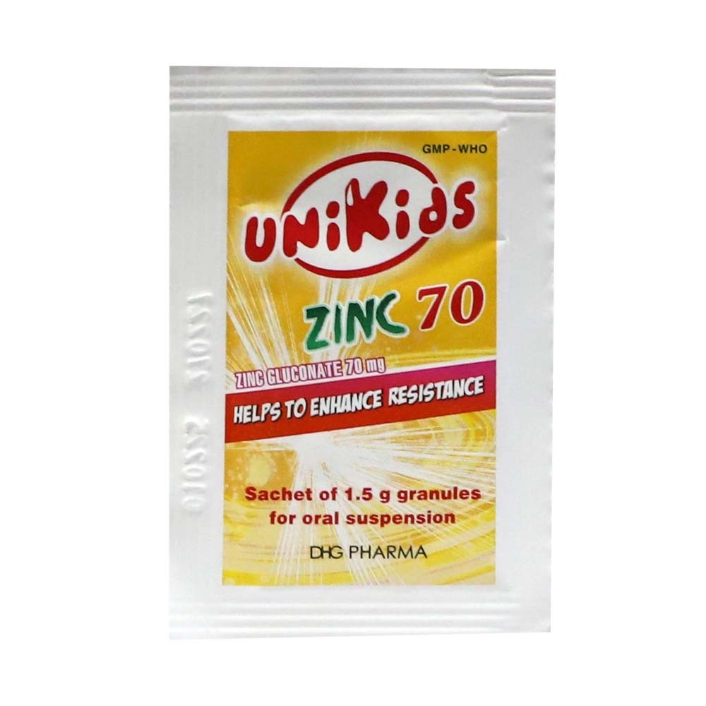 Unikids Zinc 70MG Oral Suspension Sachet 1.5G