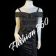 F047 Women Elegant Dress (Black)