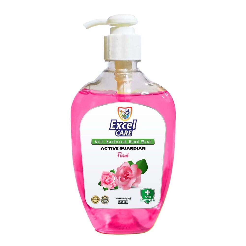 Excel Care Active Guardian Anti-Bacteria Hand Wash 500ML  ( floral )