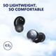Anker Space A40 Auto-Adjustable Active Noise Cancelling Wireless Earbuds (Black)