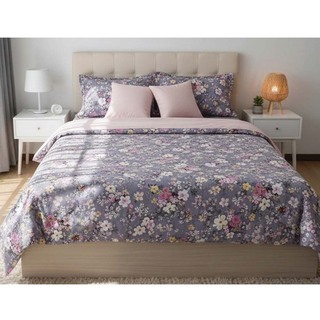 Rosemary 100% Cotton Double Bedsheet Set RM-005 Pink