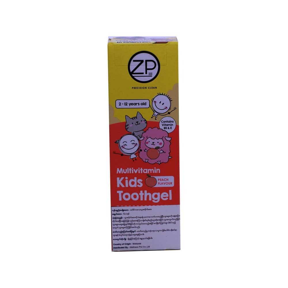 ZP Multivitamin Kids Toothgel Peach 60G