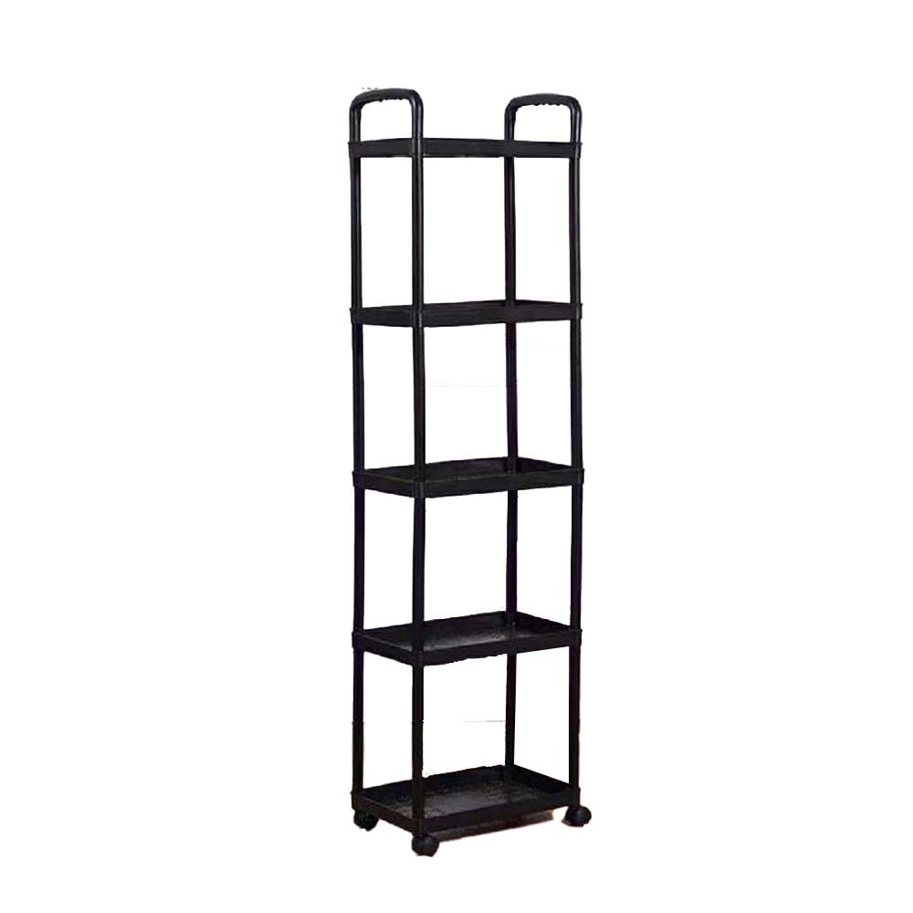 Beauty House 5 Layer Multi-Purpose Storage Shelf (Black)