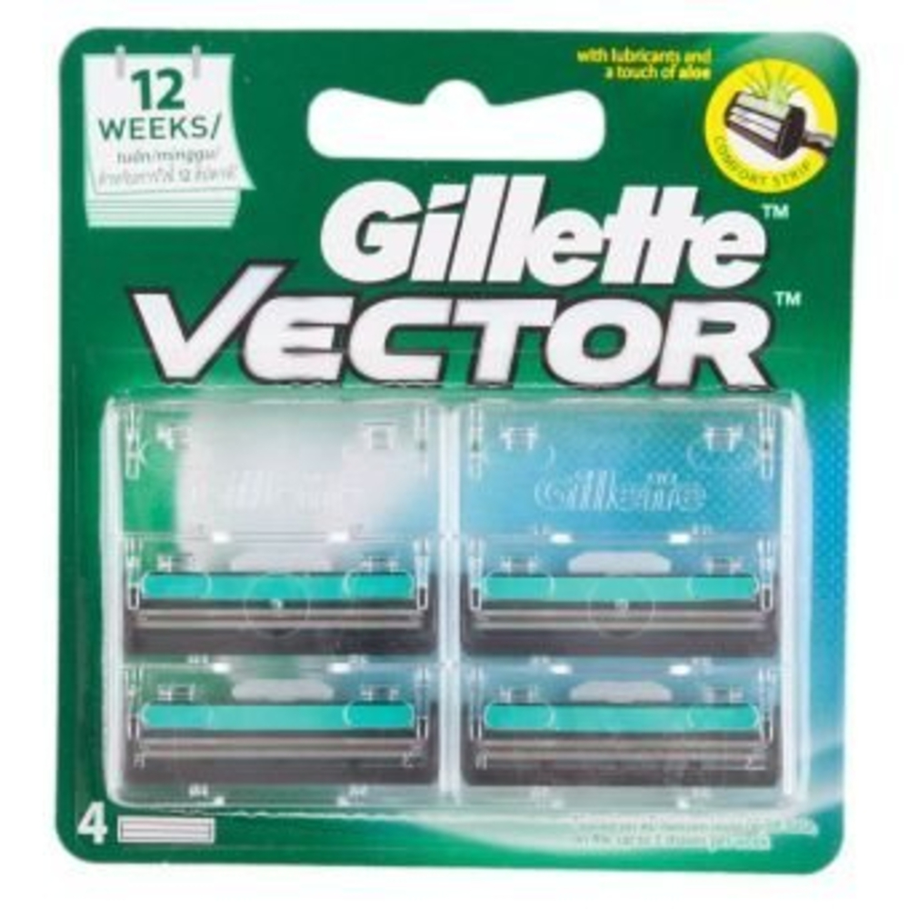 Gillette Vector Plus Razor Refill 4PCS