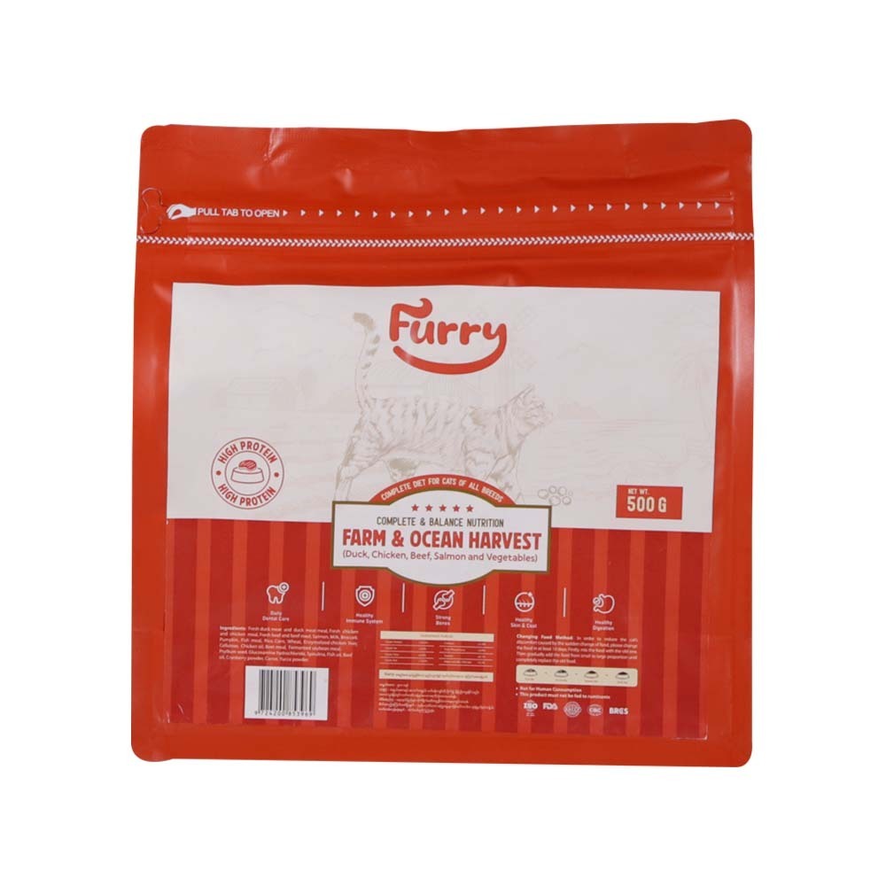 Furry Cat Food Adult Duck & Chk & Beef & Salmon & Veg 500G