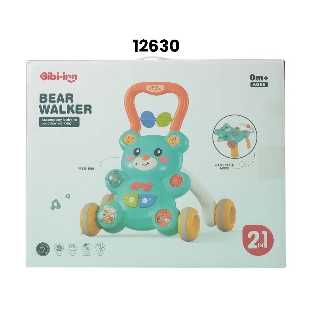 Baby Cele 2-in-1 Bear Baby Walker 12630 (Blue)