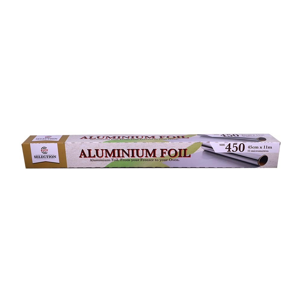 City Selection Aluminium Foil 450MMx11M X15MY