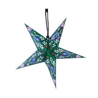 Uncle Gyi Printed Paper Star Lantern Yellow 5PCS