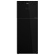 Beko 372 L, Freezer top, Glass Black Refrigerator (RDNT371E50VZGB)