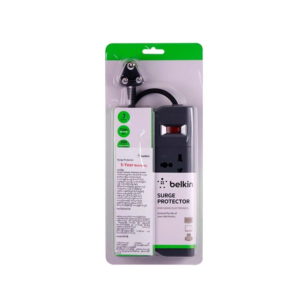Belkin Surge Protector 3Way 1.5M F9E300ZB