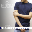 Cottonfield Men Short Sleeve Plain T-shirt C19 (Large)