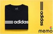 memo ygn Adidas 01 unisex Printing T-shirt DTF Quality sticker Printing-Black (Small)