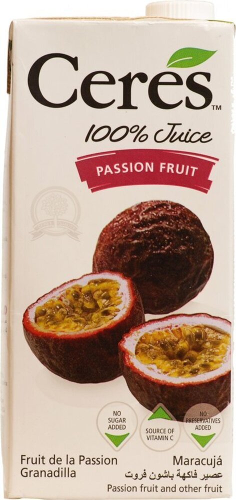 Ceres 100% Fruit Juice Passion Fruit 1LTR