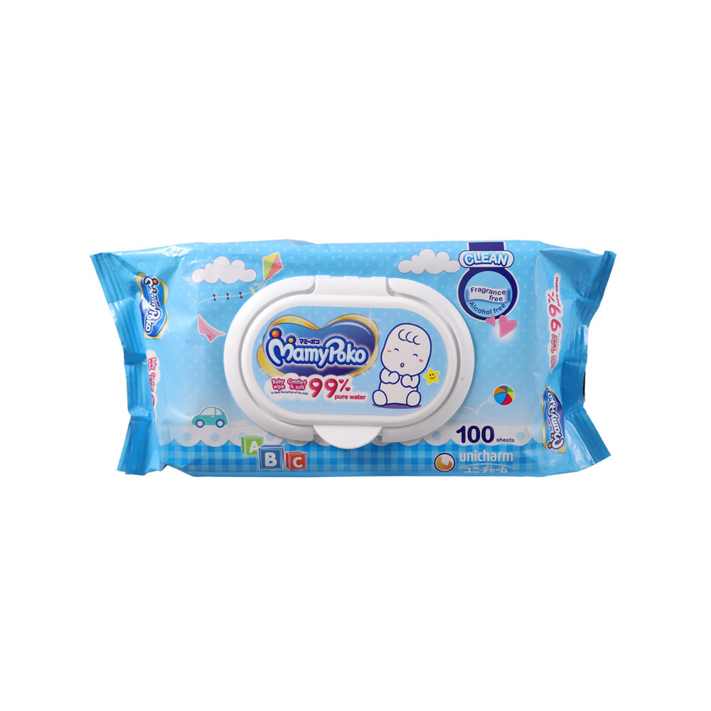 Mamypoko Wipes 100PCS (Blue)