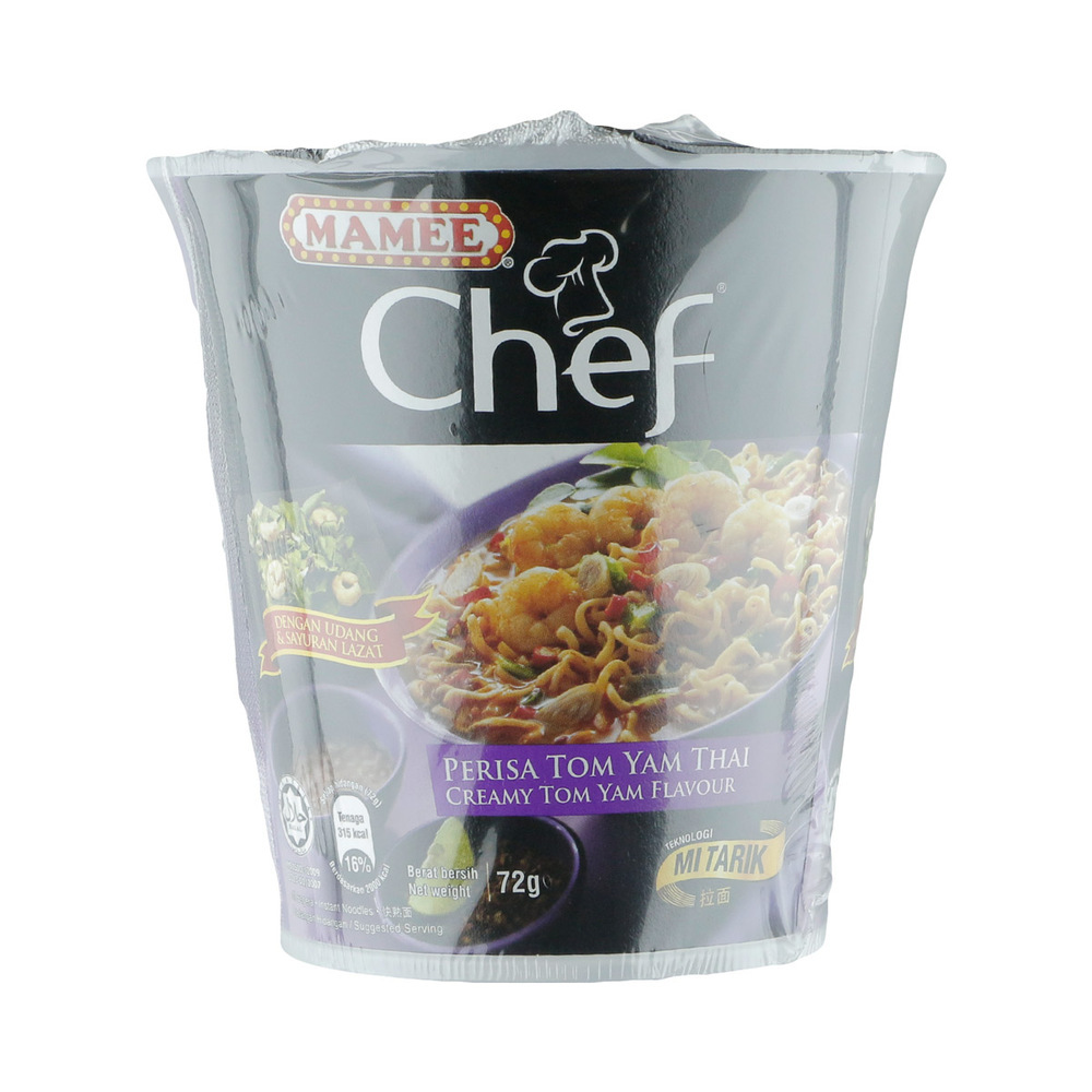 Mamee Chef Instant Noodle Creamy Tom Yam Cup 72G