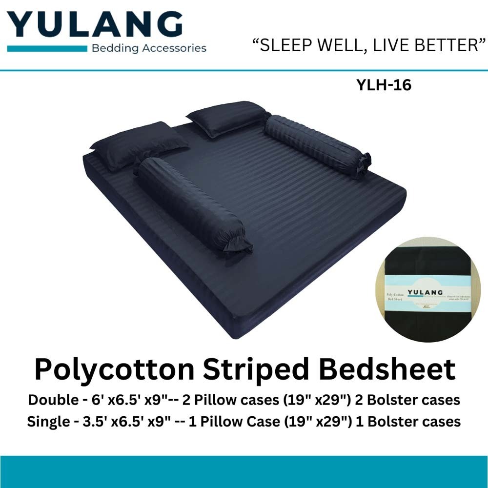 Yulang Hotel Stripped Double Bedsheet Set YLH-16D