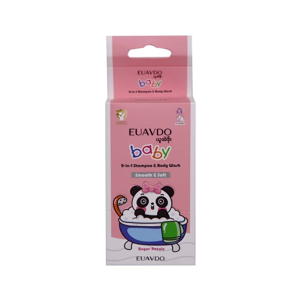 Euavdo Baby Shampoo & Body Wash Sugar Petals 120G