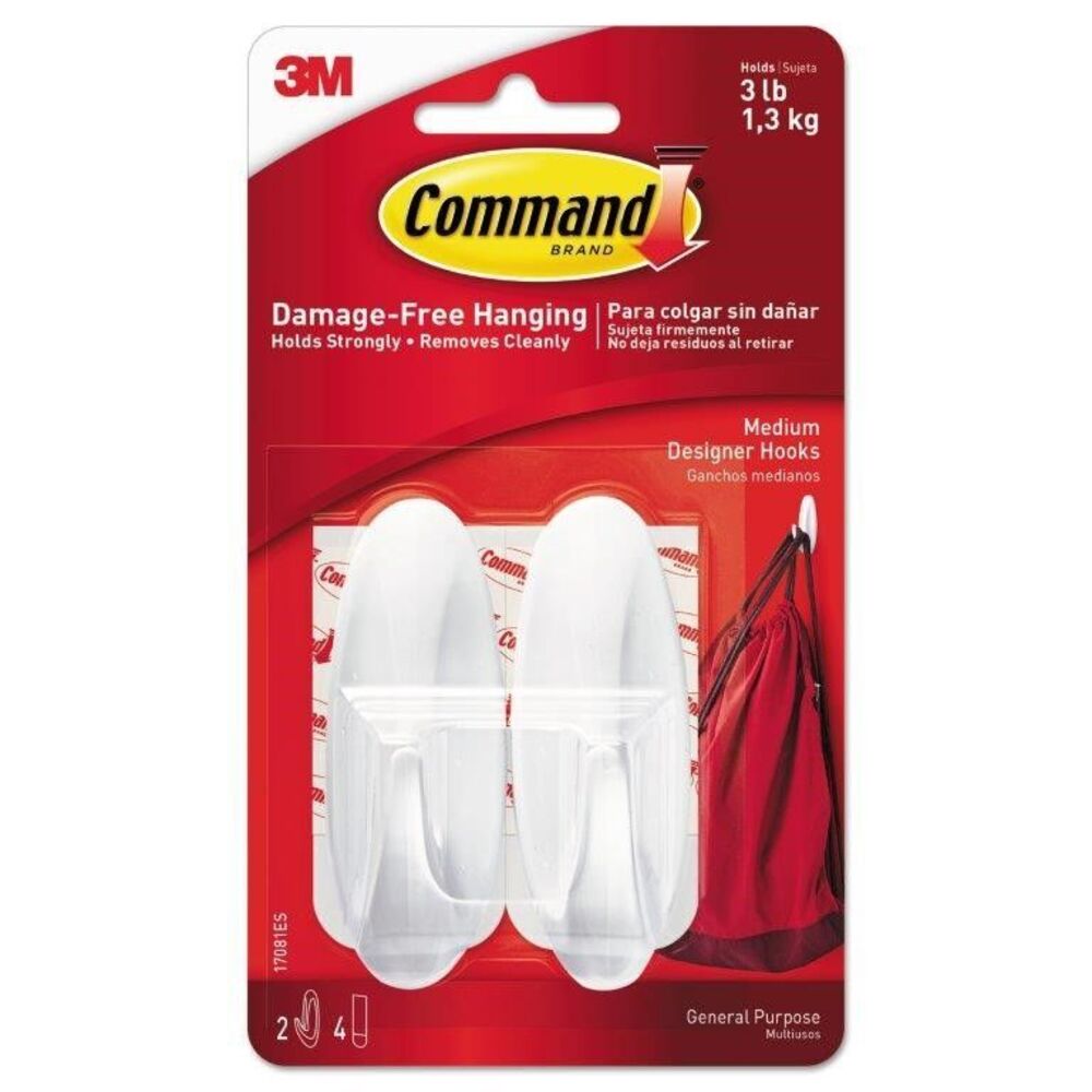 3M Command Wall Hook 2PCS (M) 17081Anz