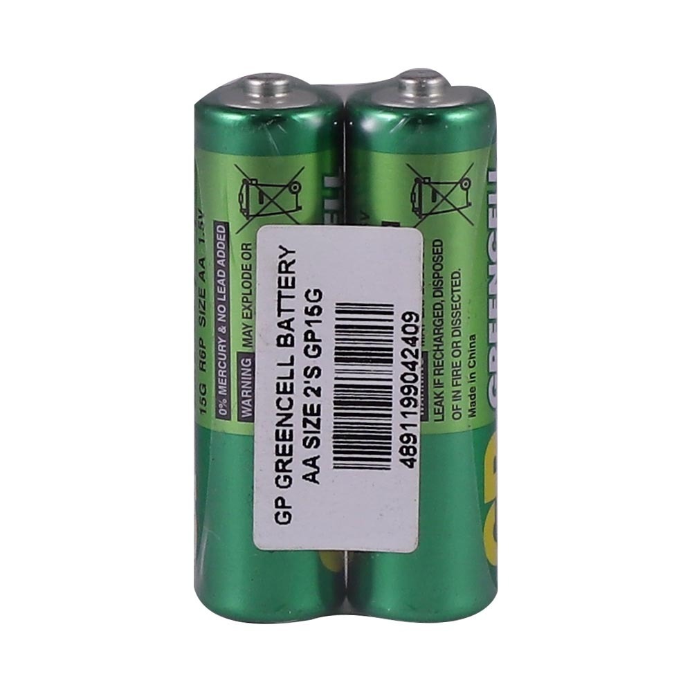 GP Greencell Battery AA Size 2PCS GP15G