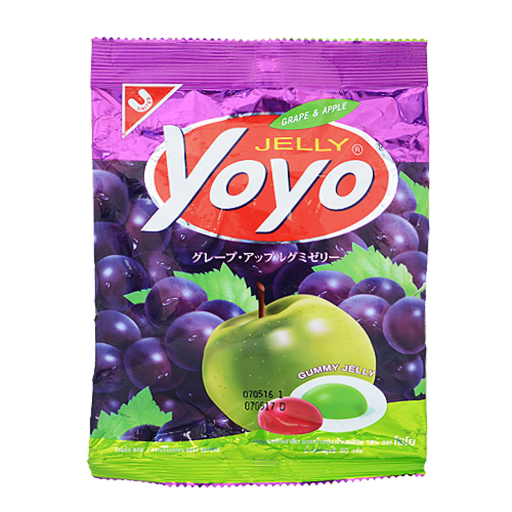 Yo Yo Gummy Jelly Grape&Apple 80G