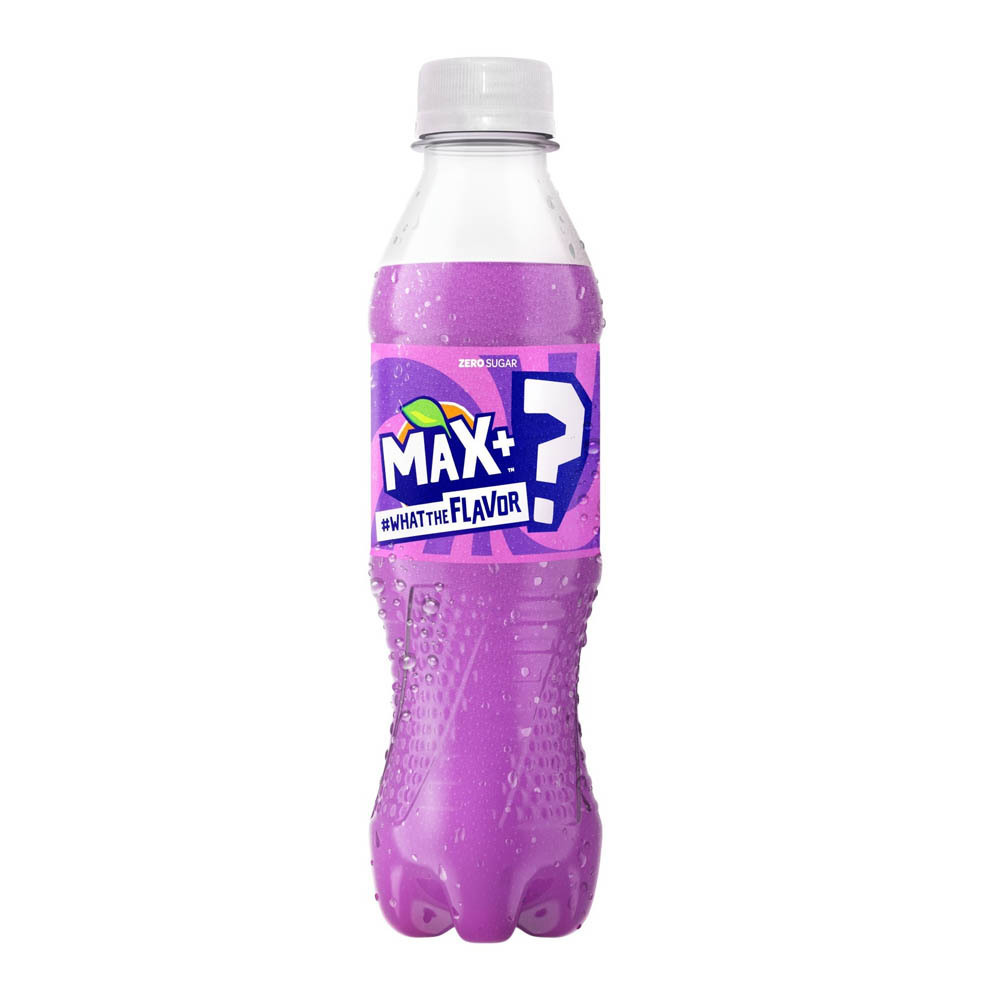 Max Plus What The Flavour Carbonated Soft Drink 350ML (Zero Sugar)