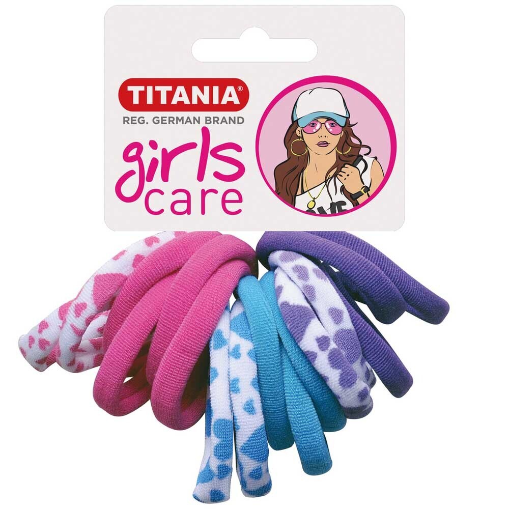 Titania Terry Ponyholder Mix Hearts 16PCS 7826 Girl