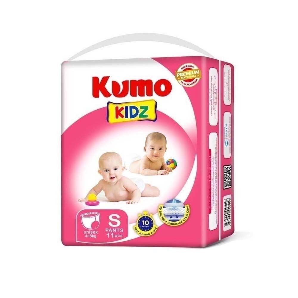 Kumo Kidz Diaper Pants Small  (1Pack-11PCS)