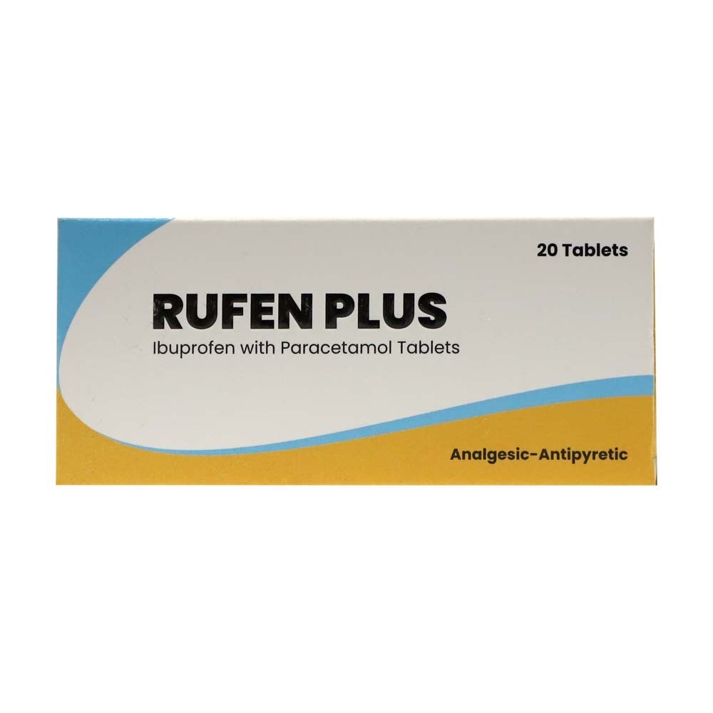 Rufen Plus Ibuprofen with Paracetamol Tablets 10PCS x 2