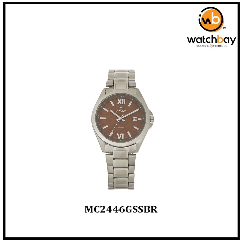 M. Cavo Men Watch MC2446GSSBR Cherry Oo