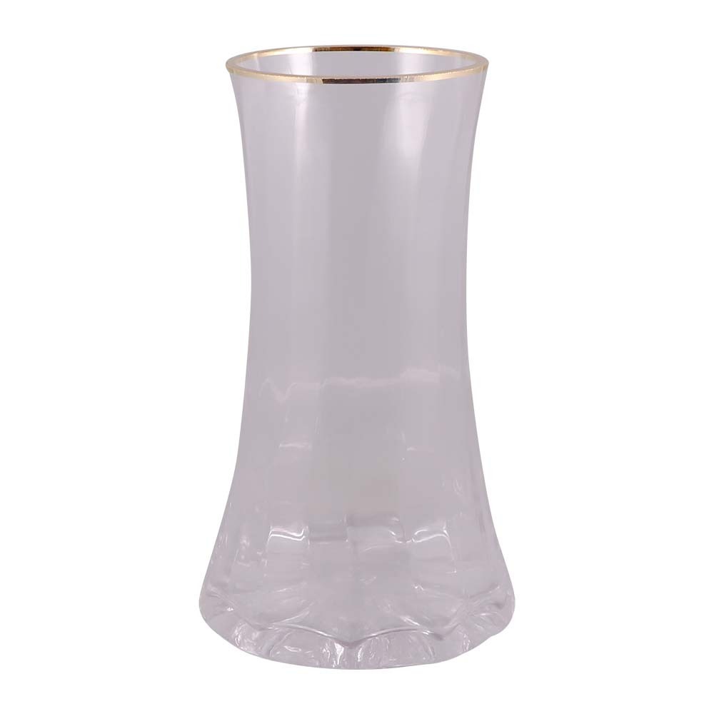 Amly Glass Flower Vase 10X22.5CM (Edge)