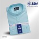 Mandarin Collar Shirt Long Sleeve Medium (Cyan Blue) SSM-O-P-L-027