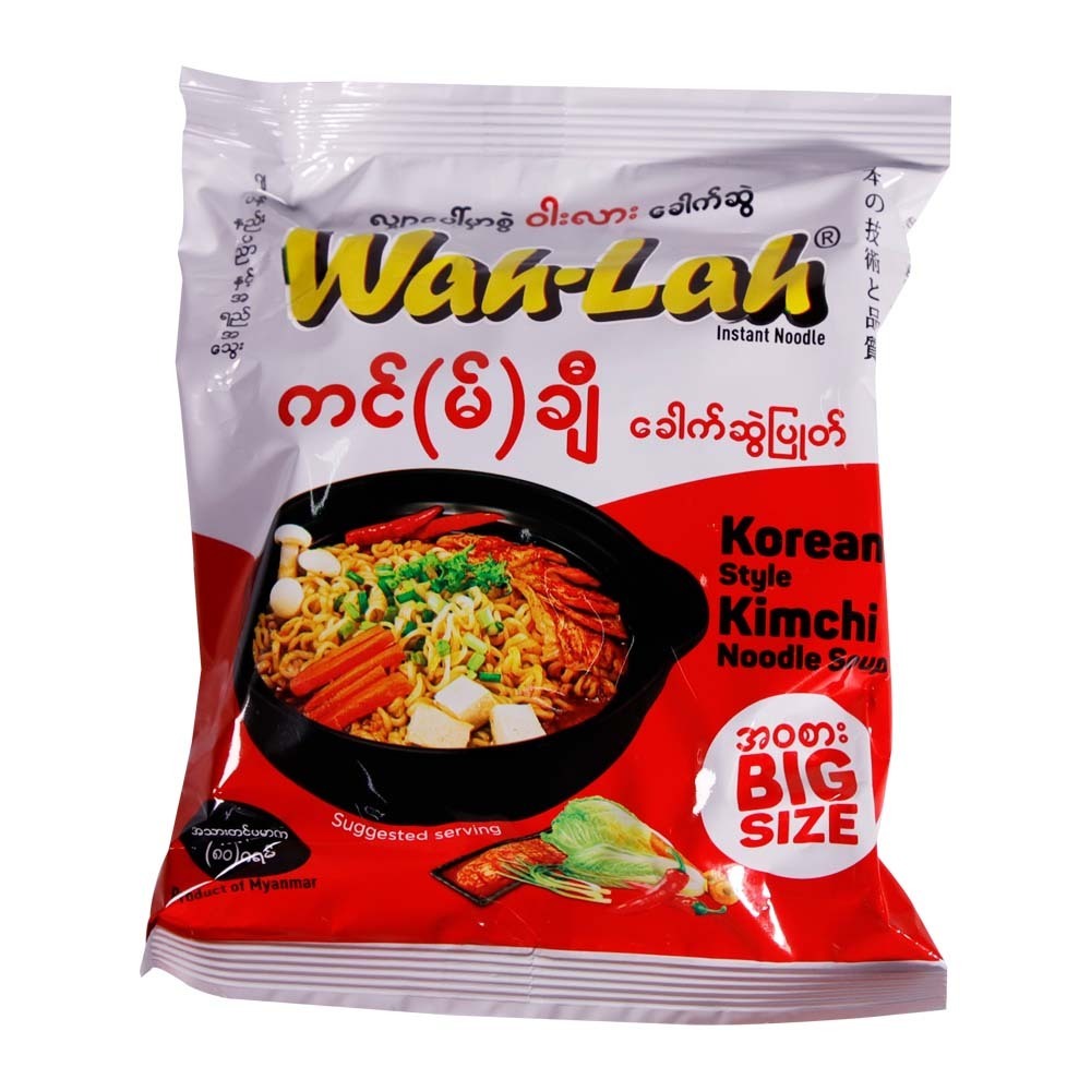 Wah Lah Inst Noodle Korean Kimchi 80G