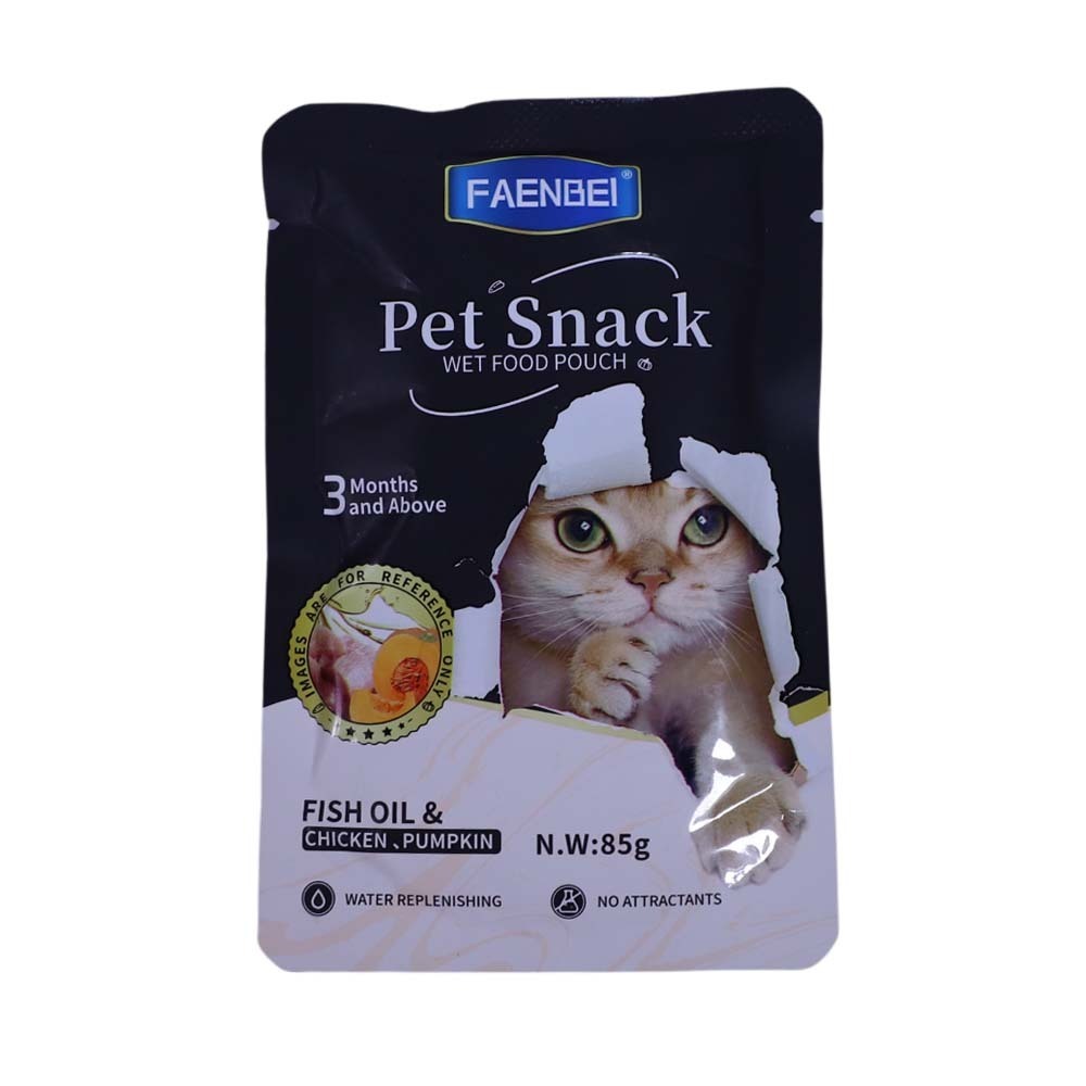 Faenbei Cat Wet Food Fish Oil & Chicken Pumpkin 85G