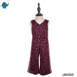 Max & Mia Kid Girl Sleeveless Jumpsuit LBC010 Dark Red Small