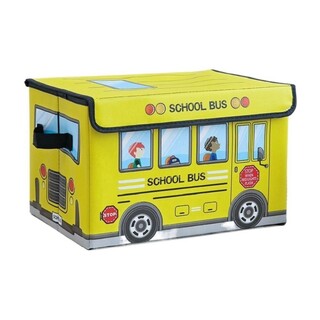 Baby Cele Foldable Bus Toy Box (Small) Blue