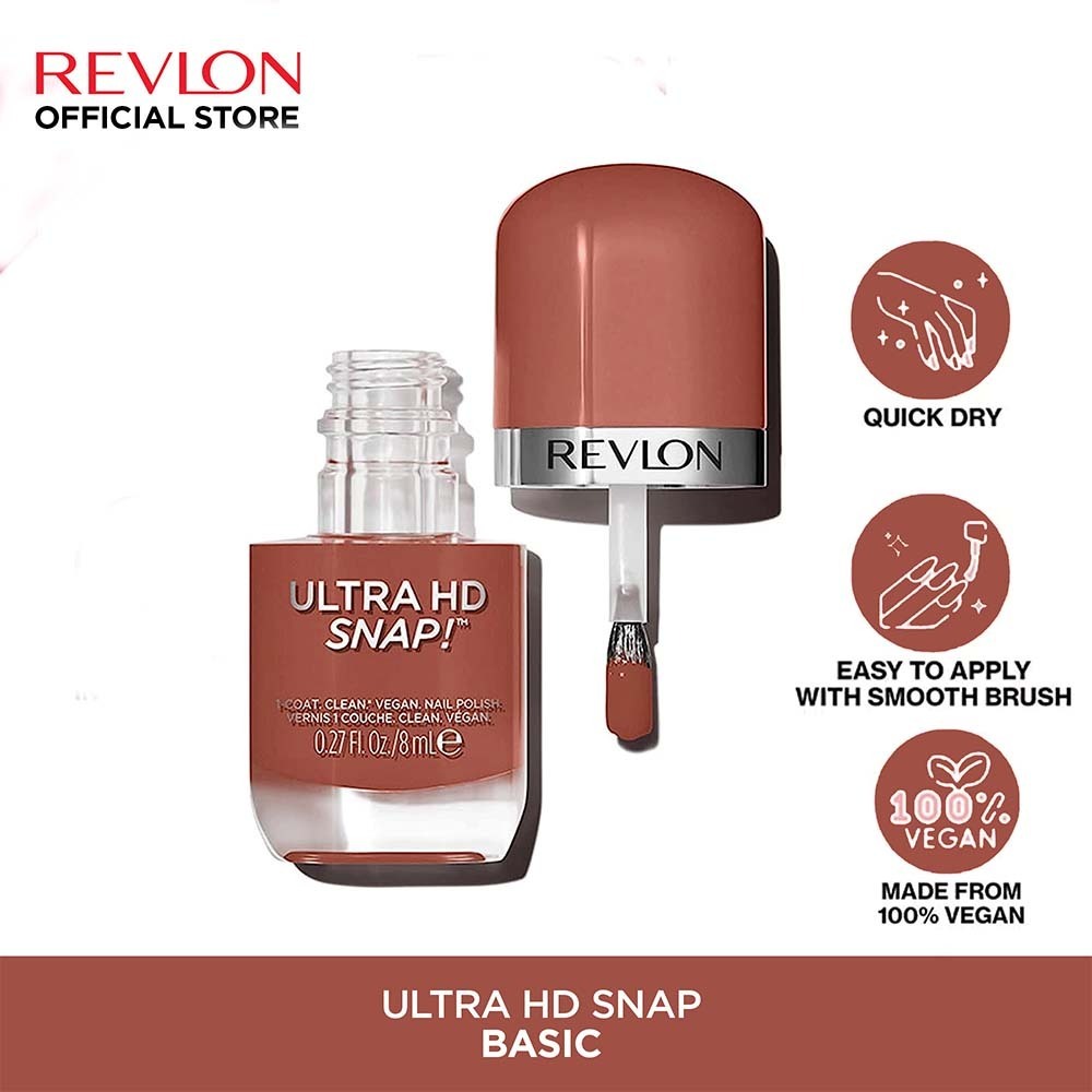 Revlon Ultra HD Snap Nail Polish 8ML (013 Basic)
