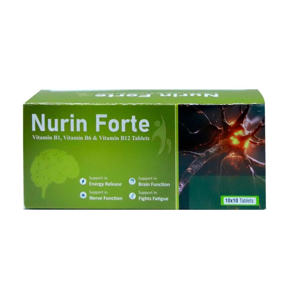 Nurin Forte Vitamin B1 & B6 & B12 Tablets 10PCS x 10