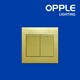 OPPLE OP-C021021A-J-GOLD (2Gang 1Way) Switch and Socket (OP-21-103)