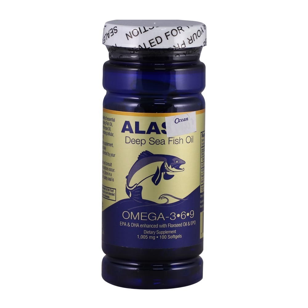 Alaska Deep Sea Fish Oil Omega 3-6-9 100Softgels