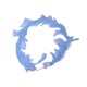 Uncle Gyi LED Glowing Feather Crown Headband Blue 10PCS