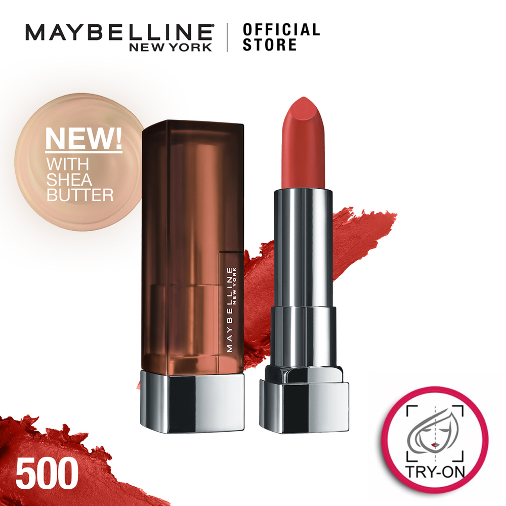 Maybelline Color Sensational Creamy Matte Lipstick 3.9G (500 Chili Nude)