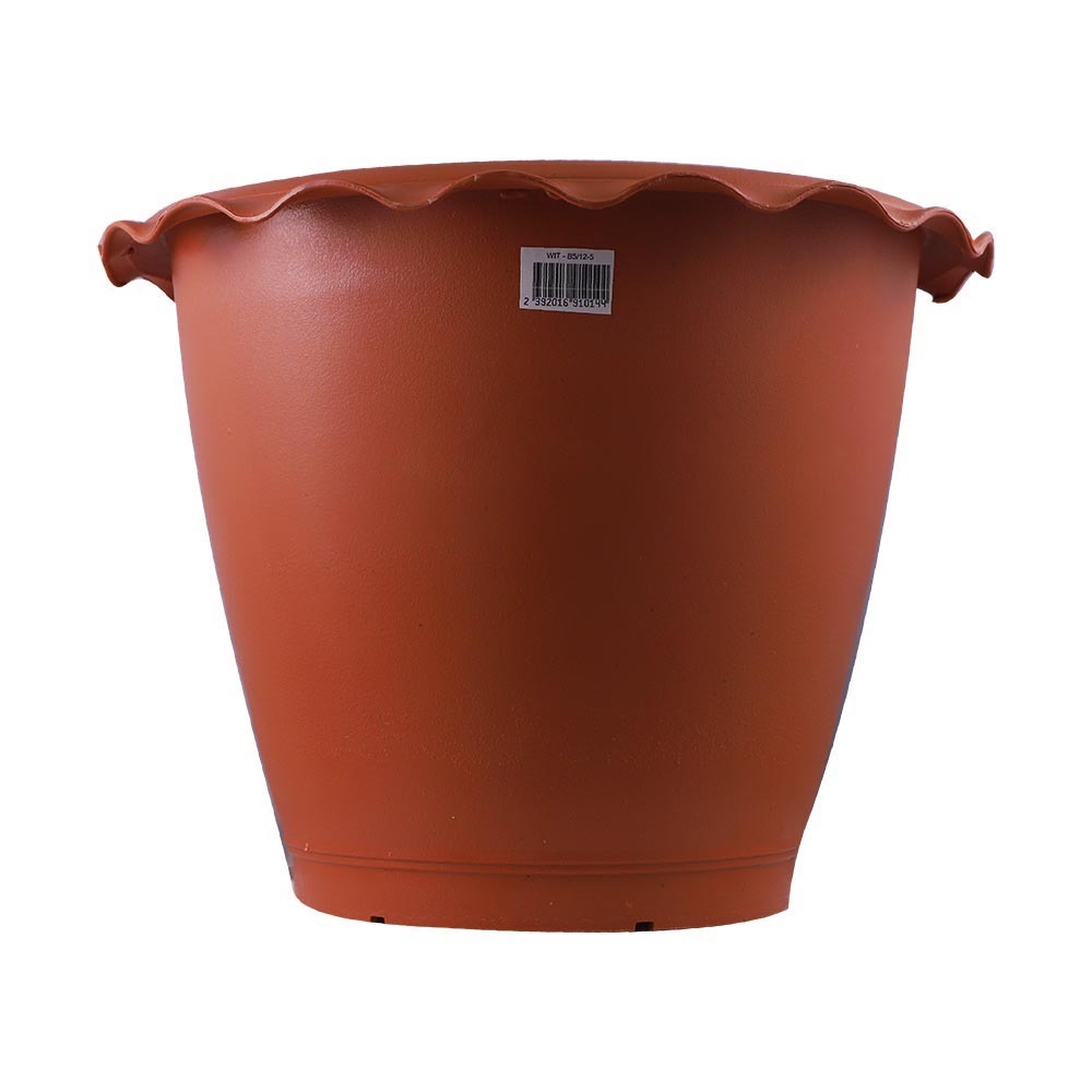 Wit Plastic Flower Pot 12-5(T) (Brown)