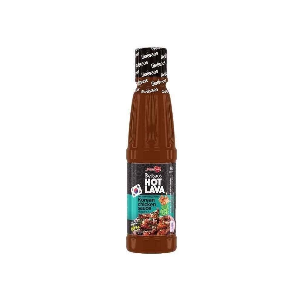 Delisaos Hot Lava Korean Chicken Sauce Honey Garlic 160G