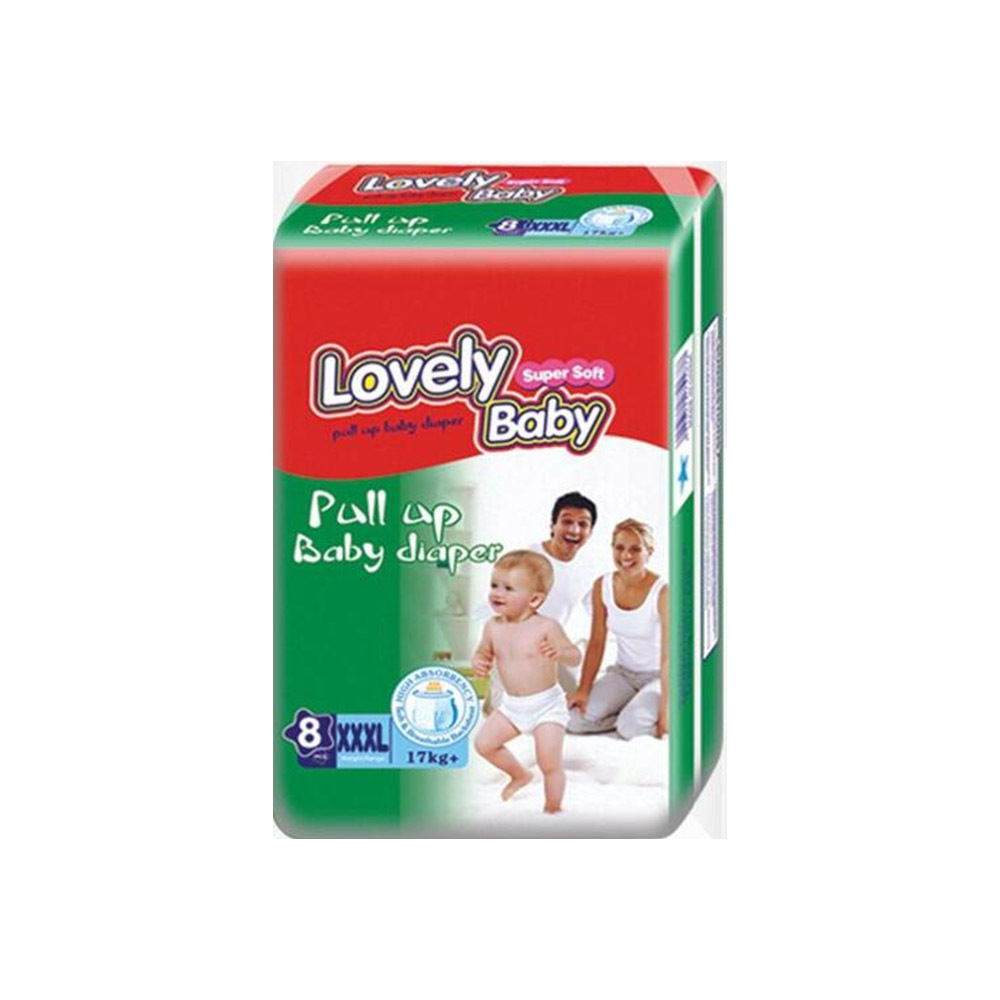 Lovely Baby Pull Up Baby Diaper 3XL (17KG+) 8PCS