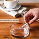 Jaramy Clear Glass Ashtray Holder For Home Offices - 4PCS Set