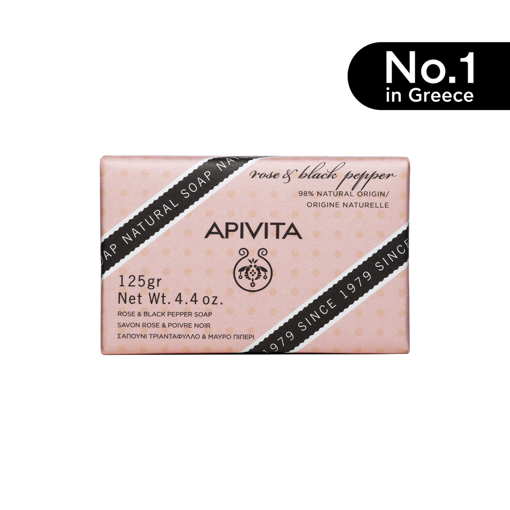 Apivita Natural Soap Rose 125G