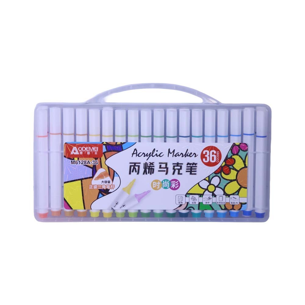 Aodemei Acrylic Marker 36PCS M6128A-36